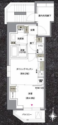 ジェイグランコート上野入谷　301号室　間取り