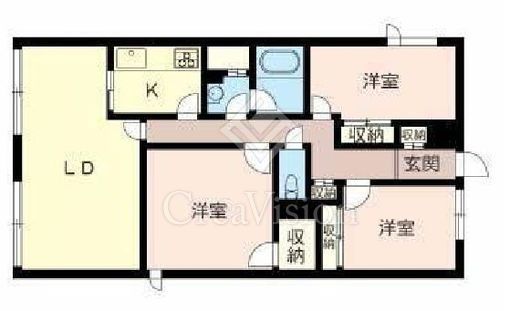 グランドメゾン多摩川　306号室　間取り