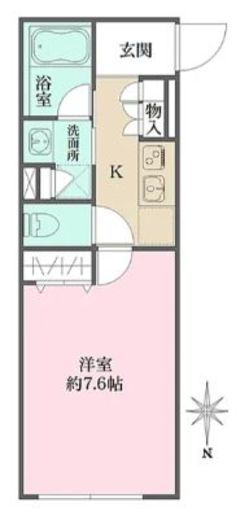 アトリオフラッツ自由が丘east　404号室　間取り