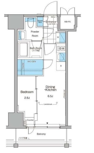ルフォンプログレ横浜関内　603号室　間取り