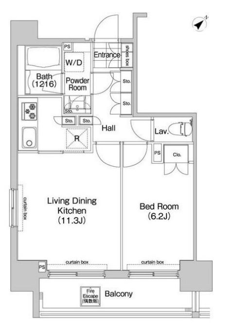 コンフォリア三田EAST　710号室　間取り