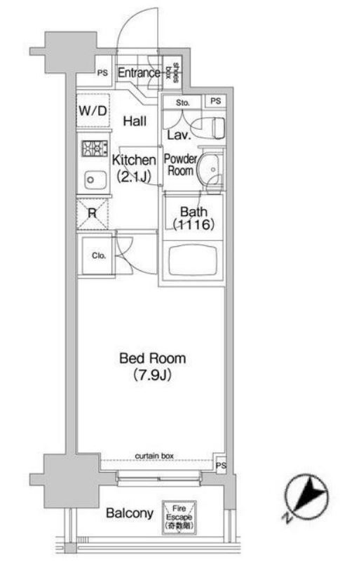 コンフォリア三田EAST　1002号室　間取り