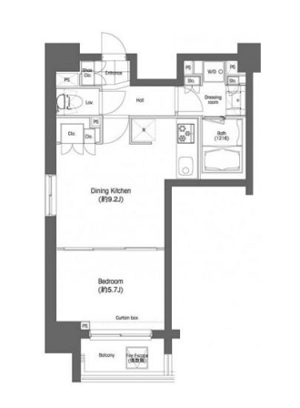 コンフォリア三田EAST　1104号室　間取り