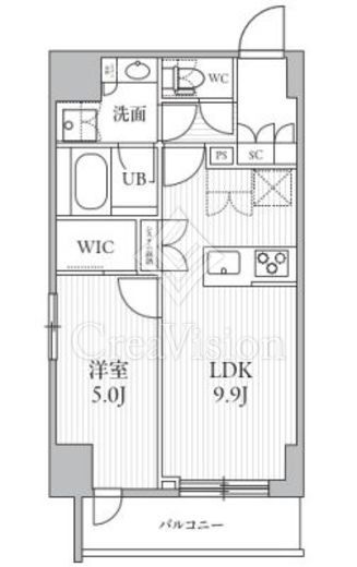 シーズンフラッツ滝野川　701号室　間取り