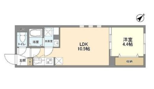 ウェルスクエア洗足　101号室　間取り