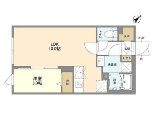 ウェルスクエア洗足　103号室　間取り
