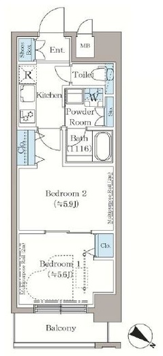 ステラテラス　407号室　間取り