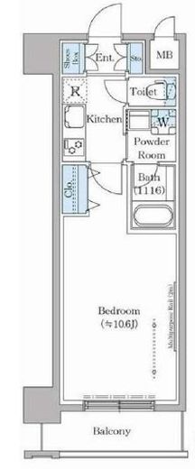ステラテラス　708号室　間取り