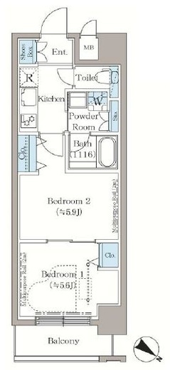ステラテラス　806号室　間取り