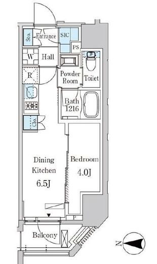 ザ・ライオンズフォーシア蒲田　1003号室　間取り