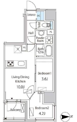 ザ・ライオンズフォーシア蒲田　204号室　間取り