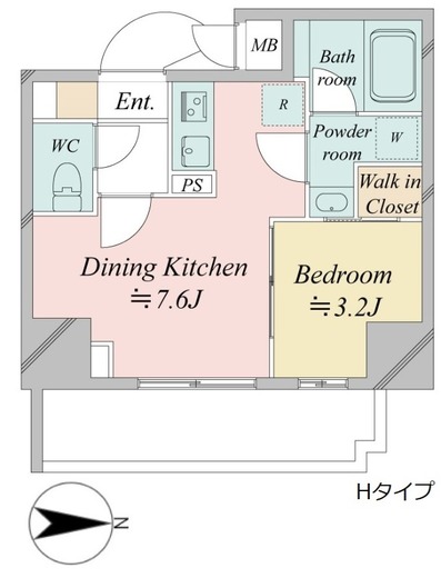 ドゥーエ王子神谷　201号室　間取り