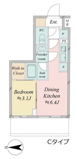 ドゥーエ王子神谷　503号室　間取り