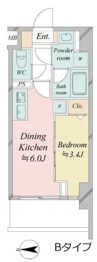 ドゥーエ王子神谷　304号室　間取り