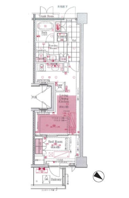プレミスト赤坂檜町公園　211号室　間取り