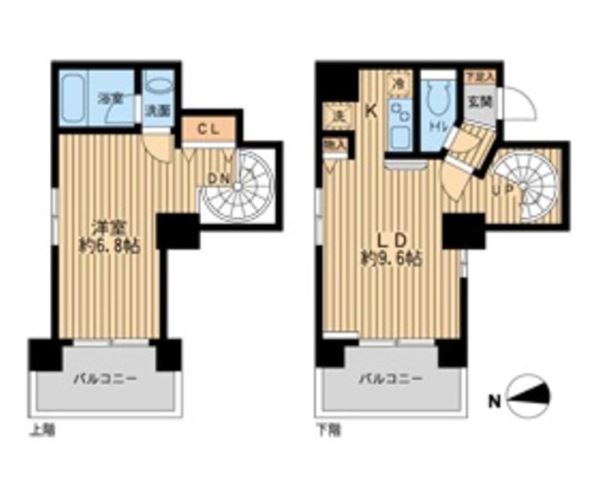 アムス大手町　1103号室　間取り