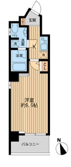 アールプライム大手町　601号室　間取り