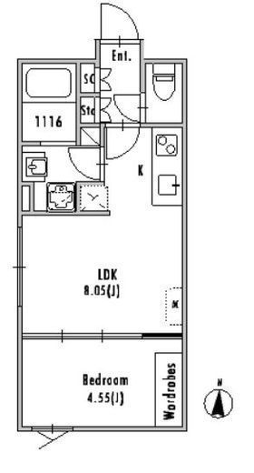 GRAN PASEO大崎戸越銀座Ⅰ (グランパセオ大崎戸越銀座Ⅰ)　401号室　間取り