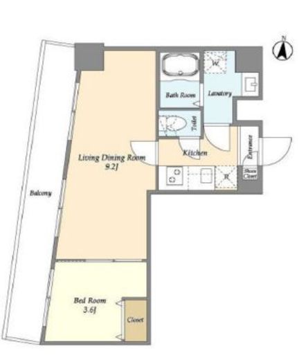 アルファコート梅島　415号室　間取り