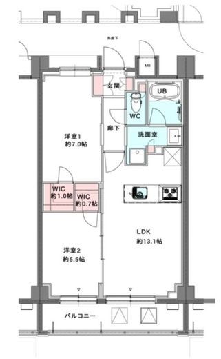 スプリングスクエア永福　105号室　間取り
