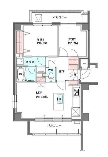 スプリングスクエア永福　208号室　間取り