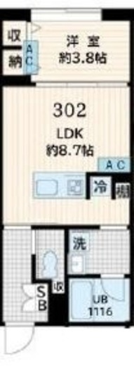 Fullea恵比寿 (フレア恵比寿)　302号室　間取り