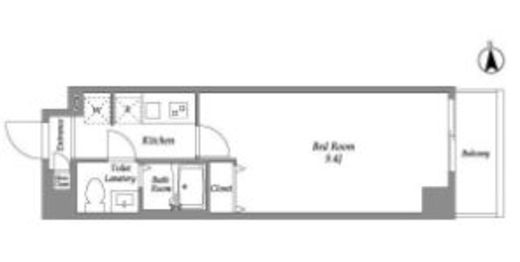 アルファコート葛西　107号室　間取り