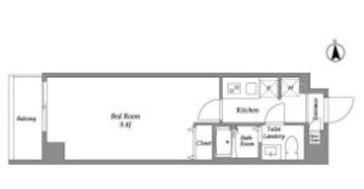 アルファコート葛西　108号室　間取り
