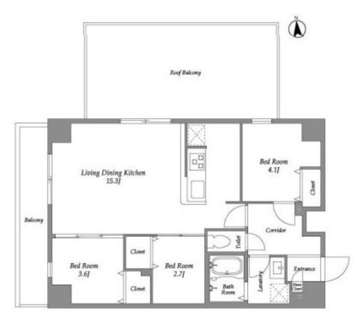 アルファコート葛西　402号室　間取り