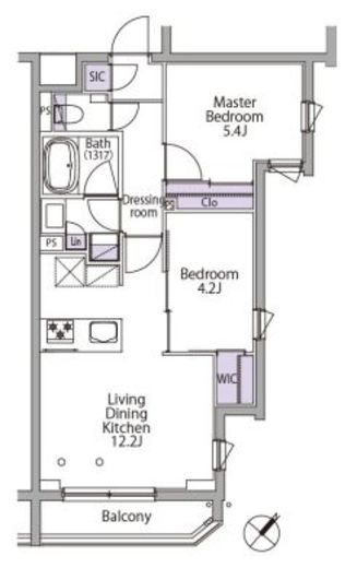 イプセ代々木レジデンス　204号室　間取り