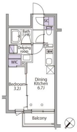 イプセ代々木レジデンス　402号室　間取り