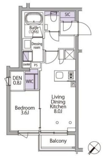 イプセ代々木レジデンス　403号室　間取り