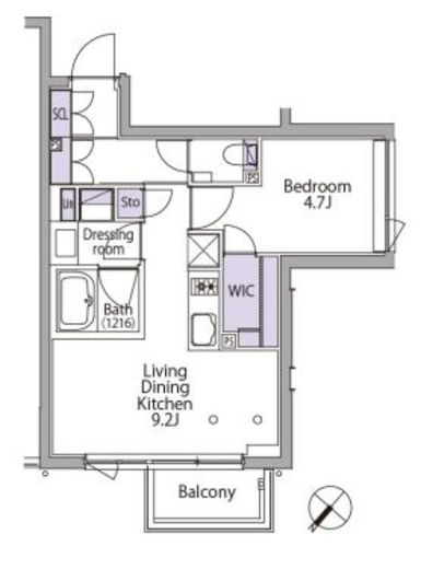 イプセ代々木レジデンス　501号室　間取り