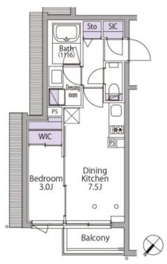 イプセ代々木レジデンス　503号室　間取り