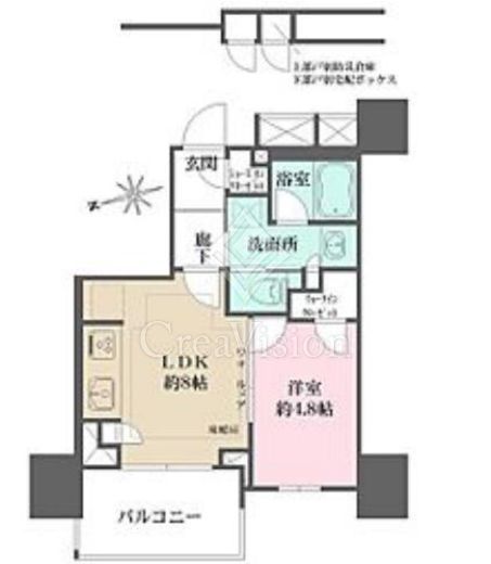 ザ・パークハウス品川荏原中延　11F1号室　間取り
