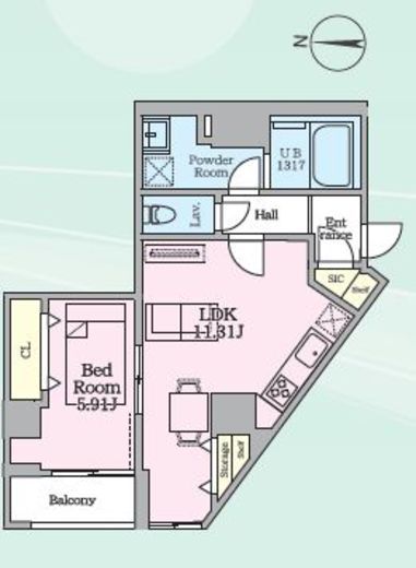 Daiwaグレイスメゾン亀戸　103号室　間取り