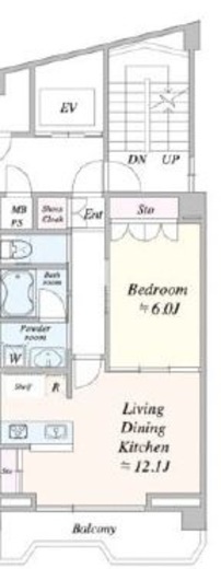 TIMELESS麻布十番　501号室　間取り