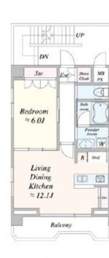 TIMELESS麻布十番　503号室　間取り