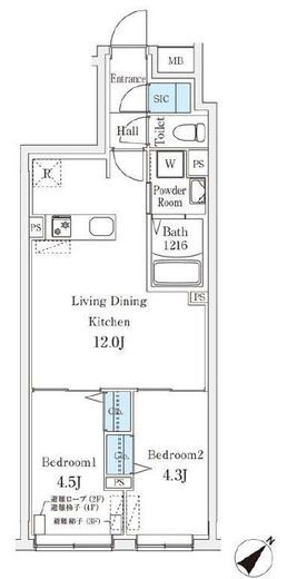 Aglaia千石　202号室　間取り