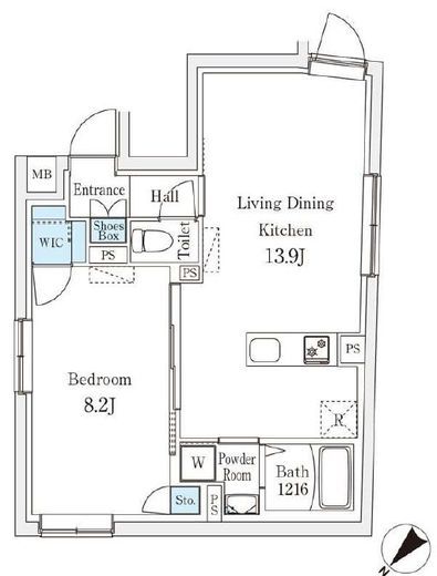 Aglaia千石　305号室　間取り