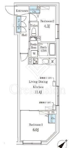 Aglaia千石　401号室　間取り