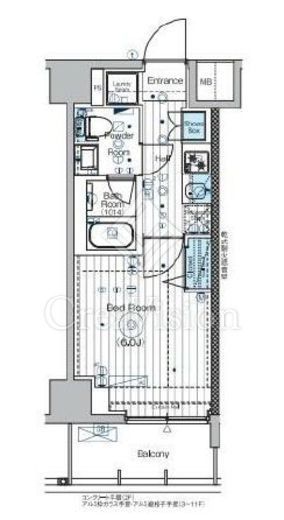 MAXIV横浜吉野町TRE　905号室　間取り