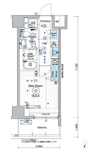 MAXIV横浜吉野町TRE　905号室　間取り