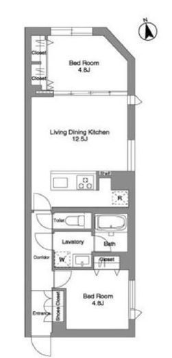 スタイリオ桜新町　101号室　間取り