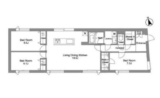 スタイリオ桜新町　203号室　間取り