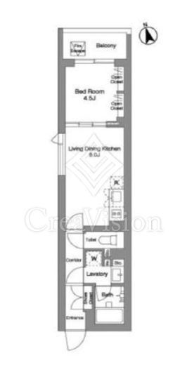 スタイリオ桜新町　202号室　間取り