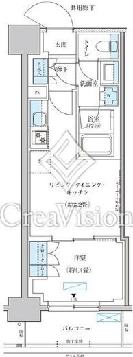 パークアクシス池袋イースト　905号室　間取り