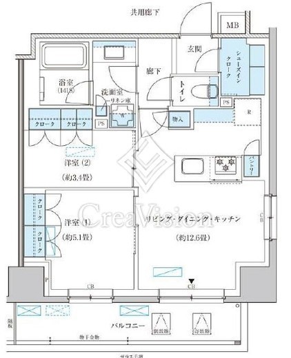 パークアクシス池袋イースト　901号室　間取り