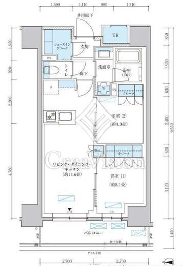 パークアクシス池袋イースト　503号室　間取り