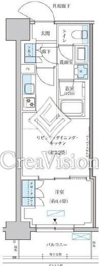 パークアクシス池袋イースト　405号室　間取り